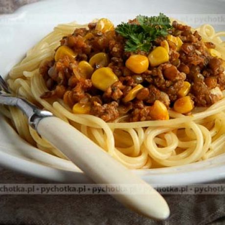 Spaghetti z kukurydzą Alka